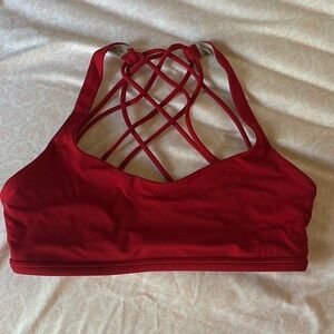 Red Lululemon Sports Bra